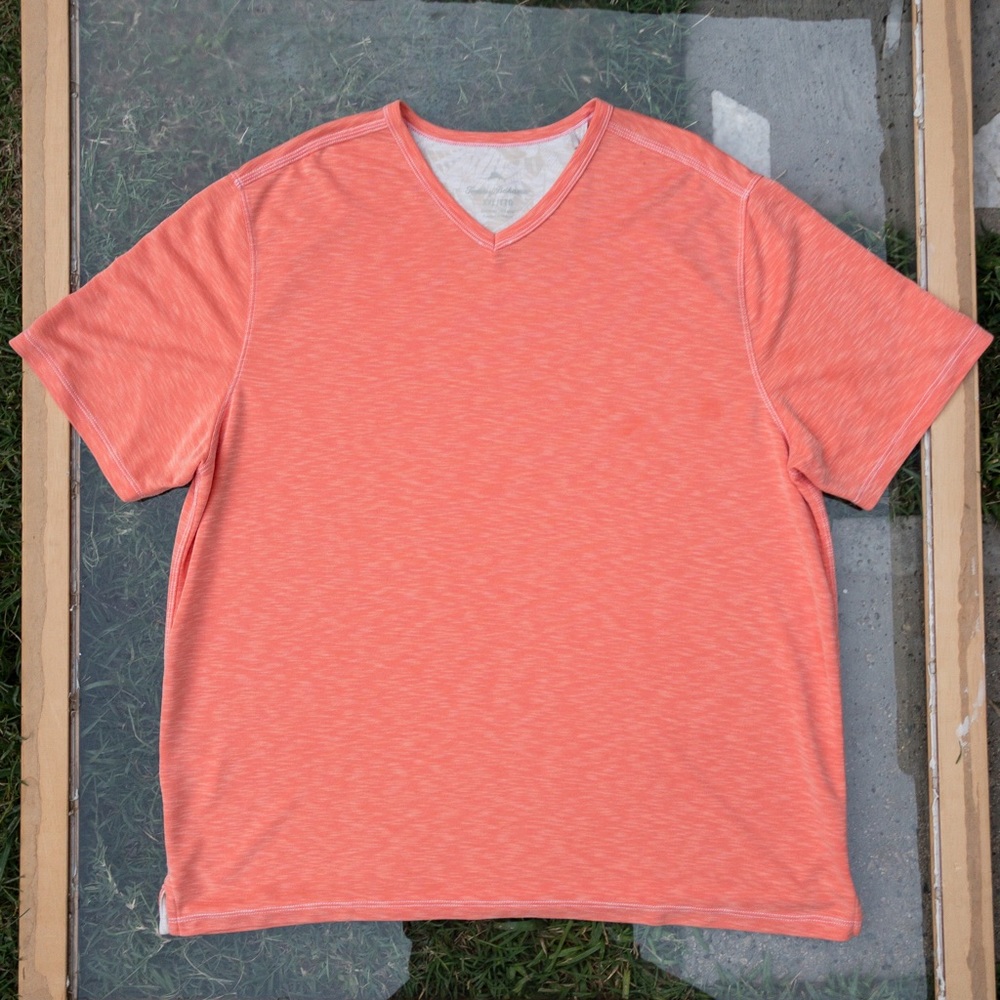 Salmon-Pink/Orange Tommy Bahama Shirt